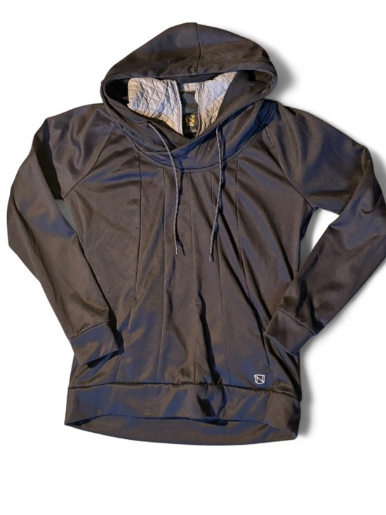 Noble Outfitters Tops - Noble Outfitters Black Performance Cowl Neck Hoodie M